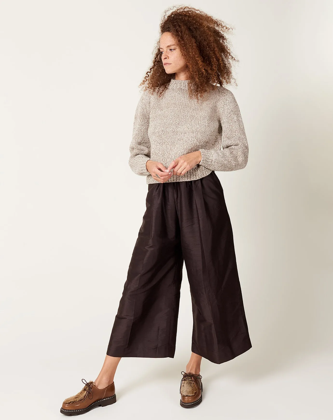 Oldie Pant in Coffee Silk