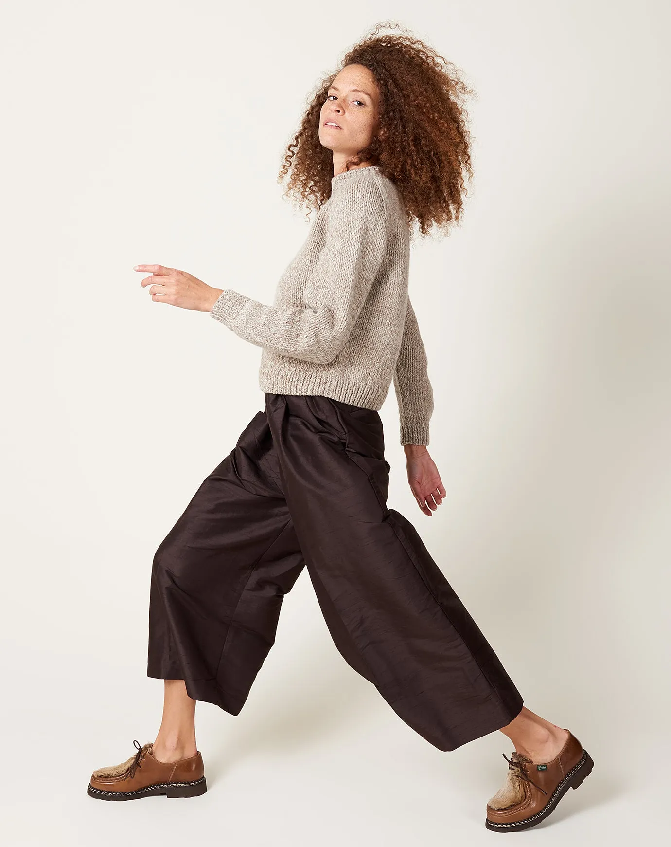 Oldie Pant in Coffee Silk