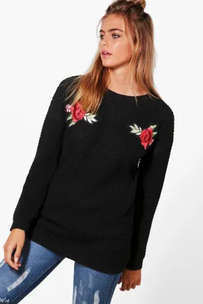 Olivia Floral Embroidered Sweater