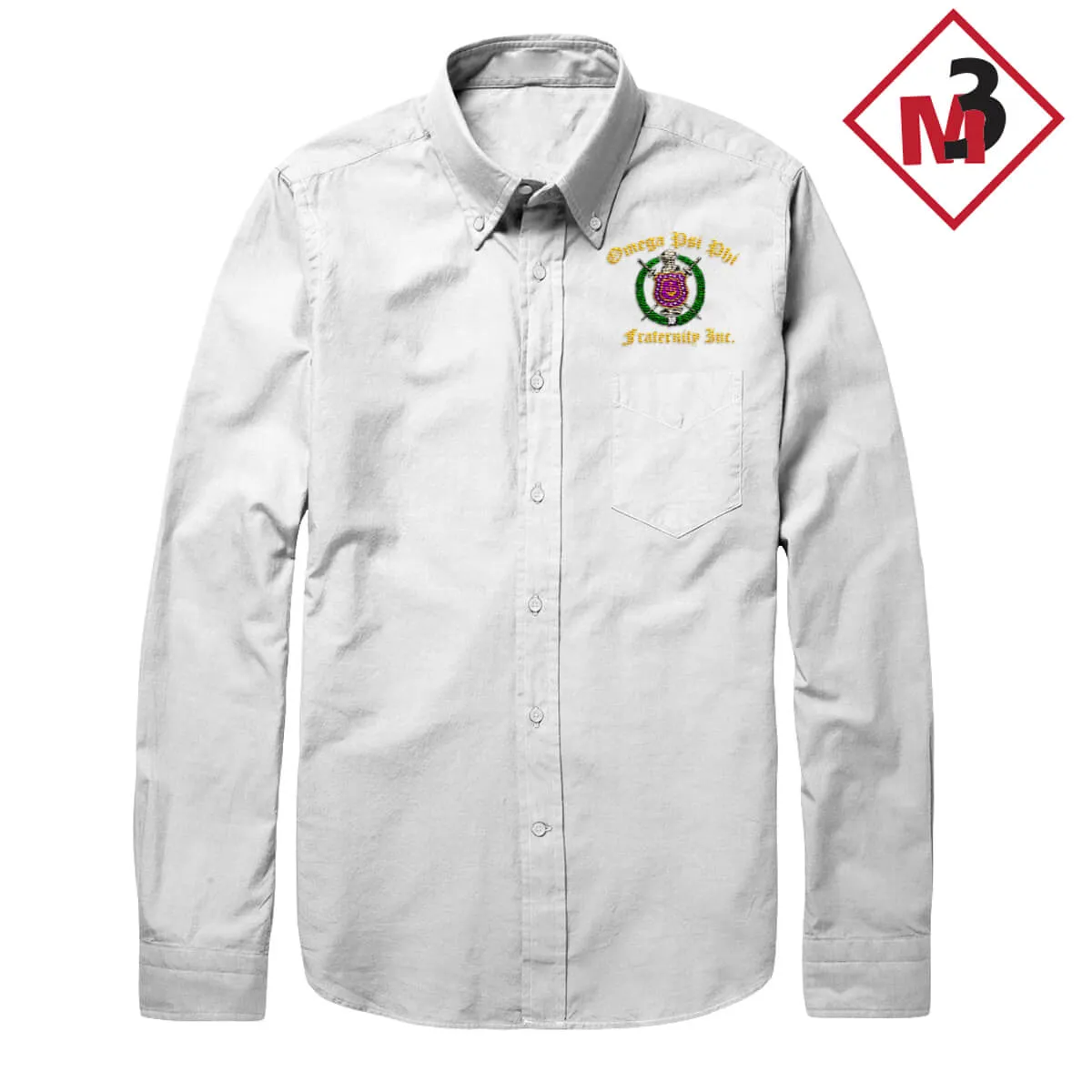 Omega Psi Phi COA-Long Sleeve Dress Shirt