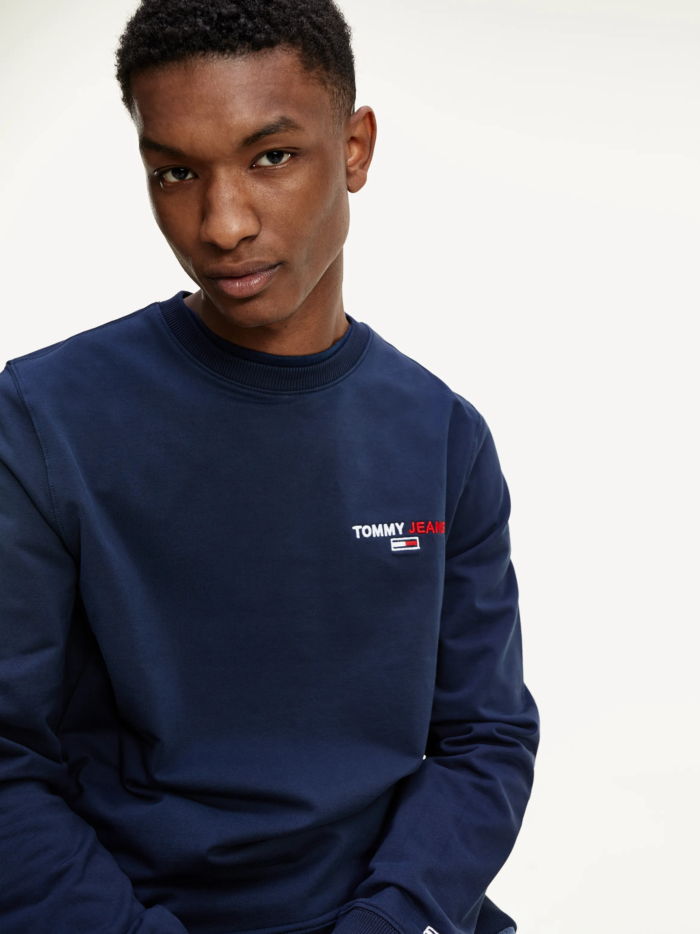 Organic Cotton Crew Neck Jumper | Sweatshirts & Hoodies | Tommy Hilfiger