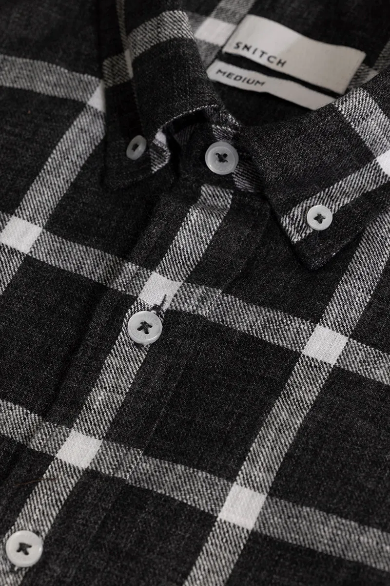 Plazagrid Black Checks Shirt