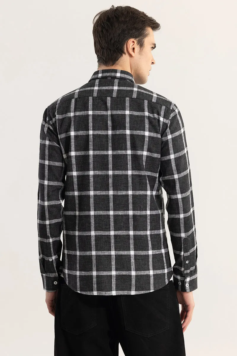 Plazagrid Black Checks Shirt