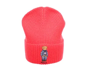 Polo Ralph Lauren Polo Bear Jean Jacket Sweater Knit Cuffed Hat