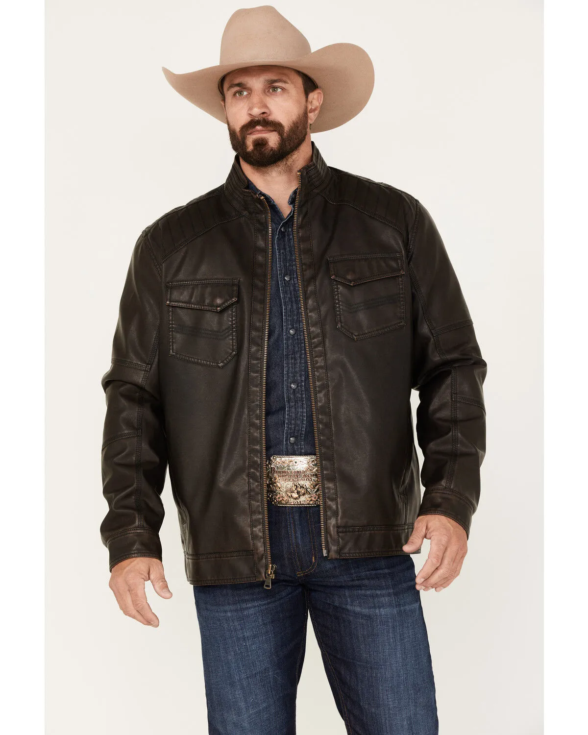 Product Name:  Cody James Men's Houston Distressed Moto Jacket