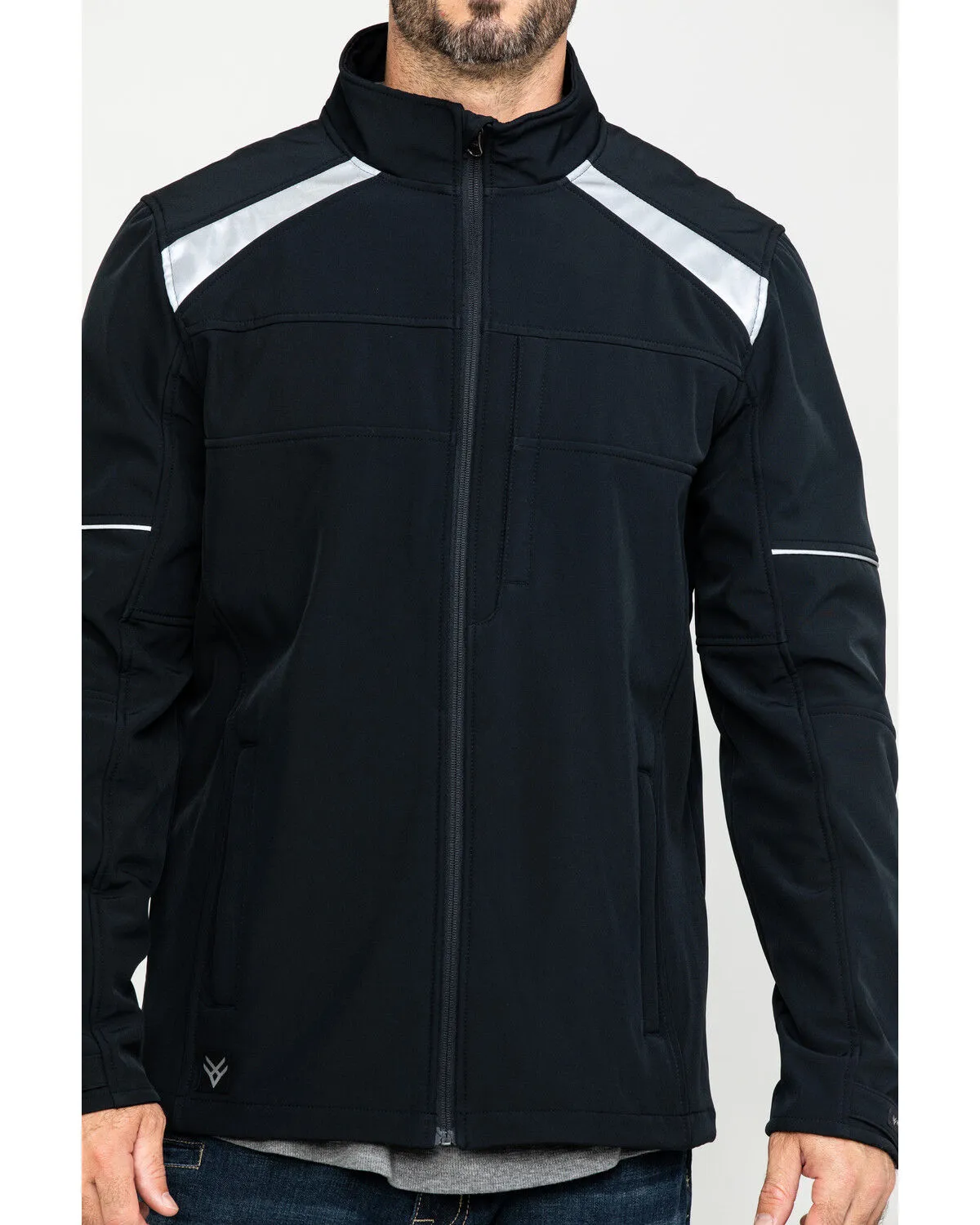 Product Name:  Hawx Men's Reflective Polar Fleece Moto Work Jacket - Tall