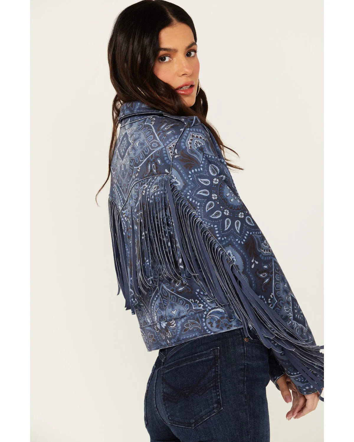 Product Name:  Idyllwind Women's Banbury Printed Faux Suede Moto Jacket