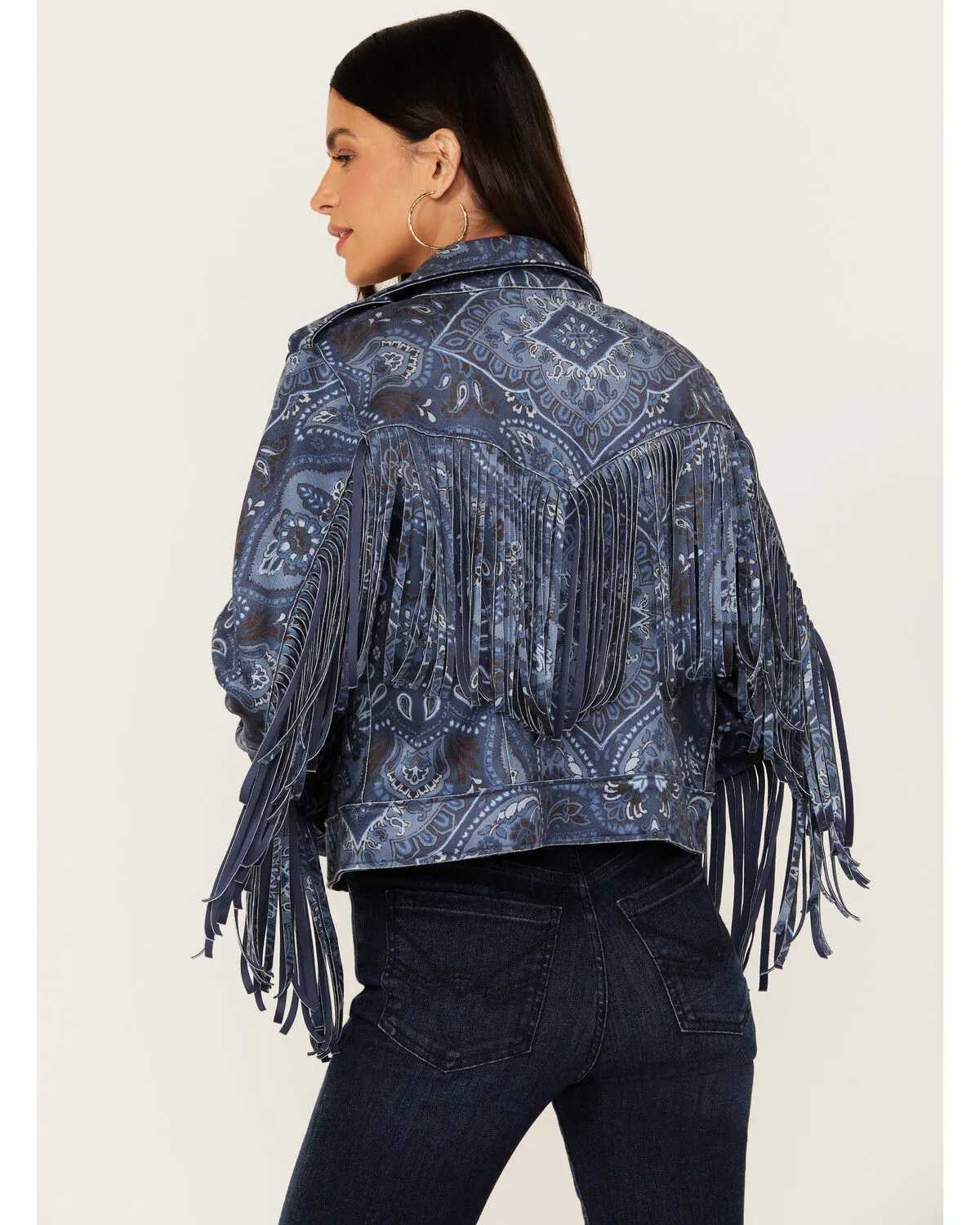 Product Name:  Idyllwind Women's Banbury Printed Faux Suede Moto Jacket