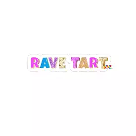 Rave Tart Transparent Outdoor Stickers, 1pcs