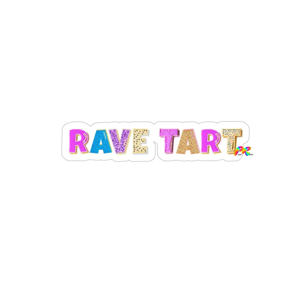 Rave Tart Transparent Outdoor Stickers, 1pcs