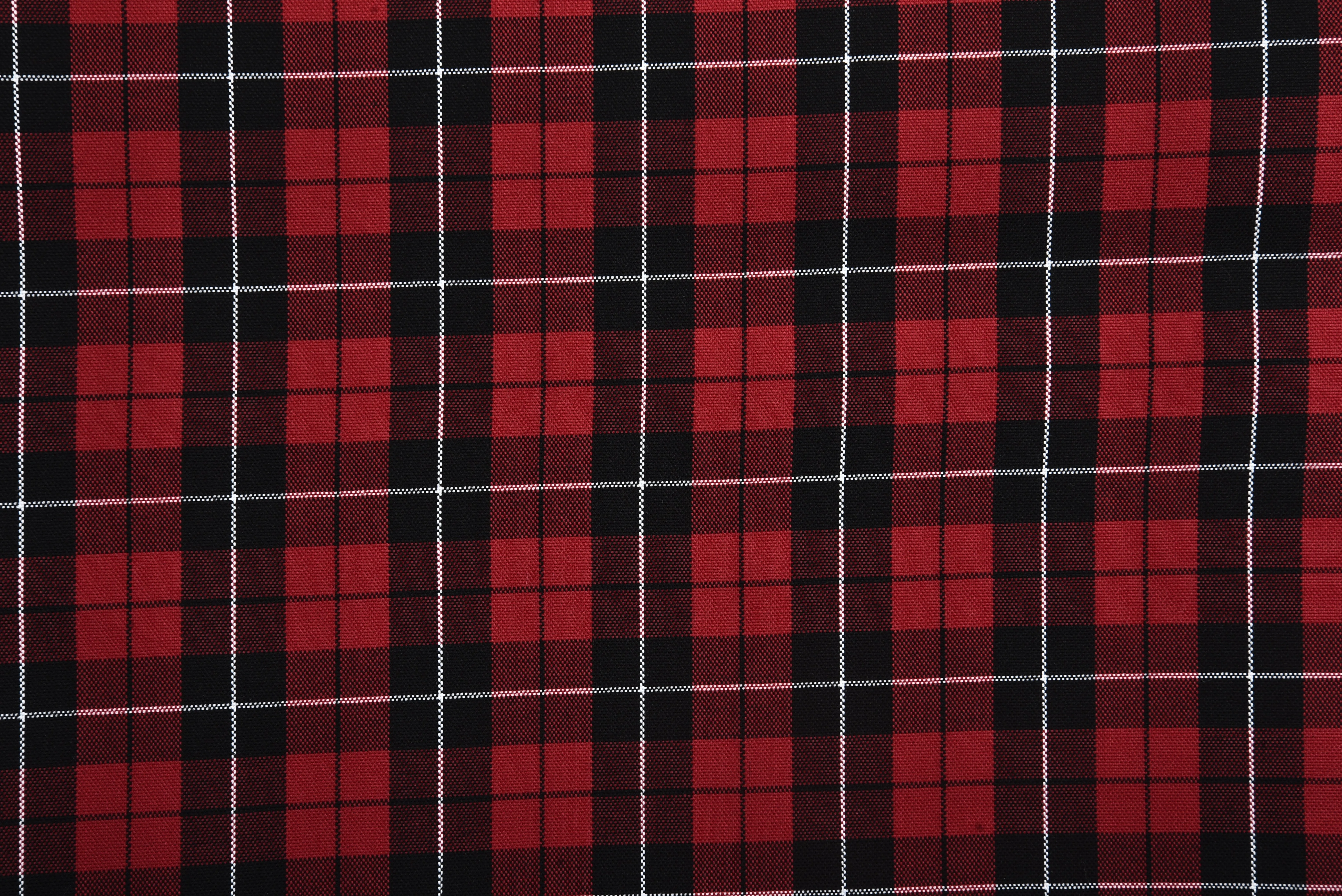 Red Black Tattersall Checks Shirt