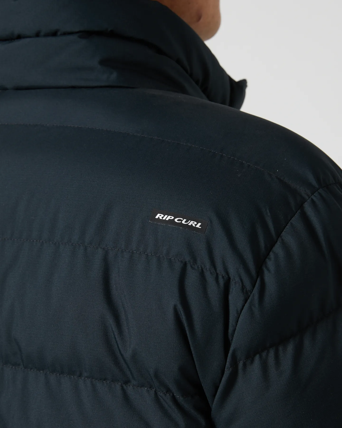 Rip Curl Anti Series Elite Mens  Puffer Crew Jacket - Black | SurfStitch