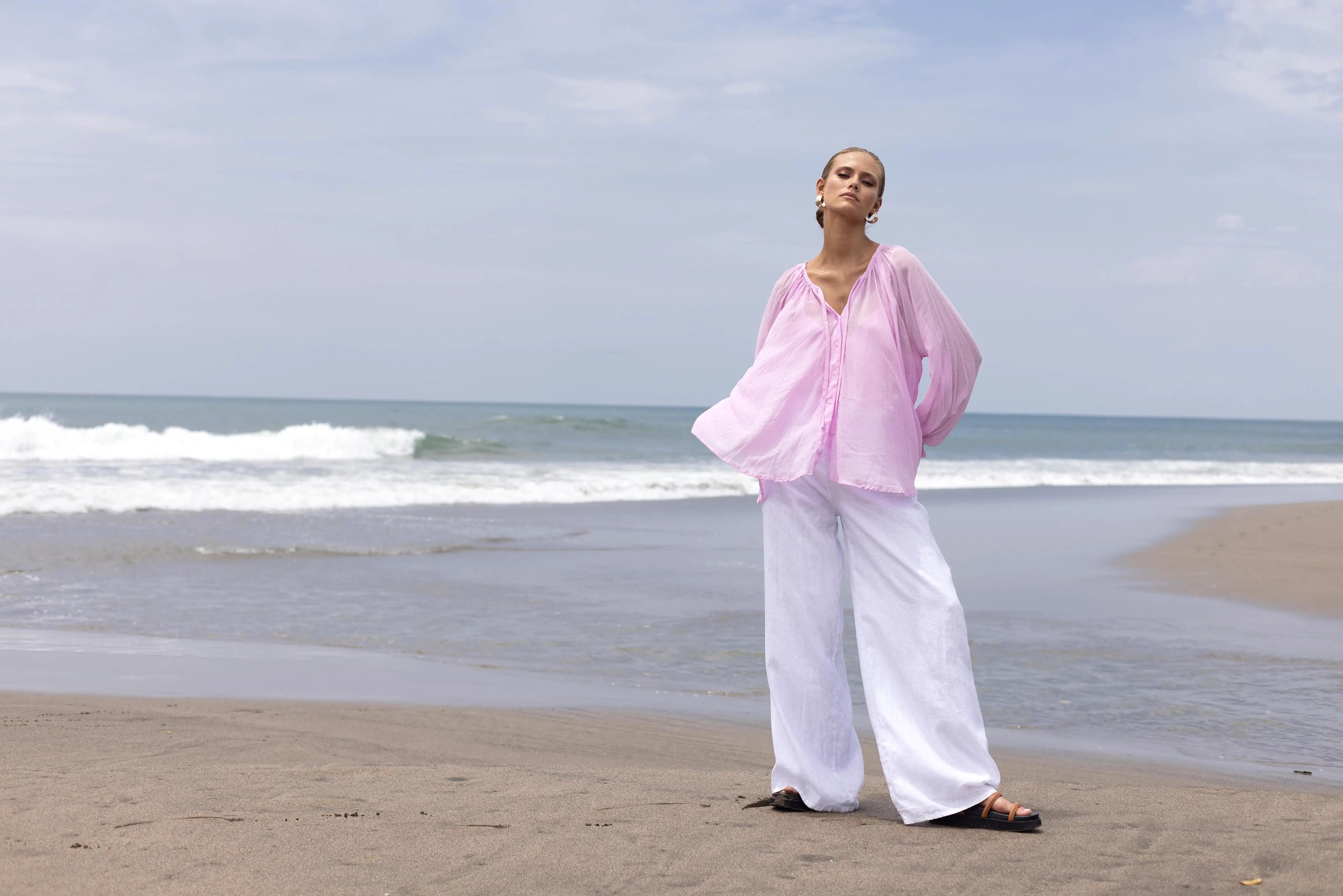 Ruthie Blouse - Daisy Pink