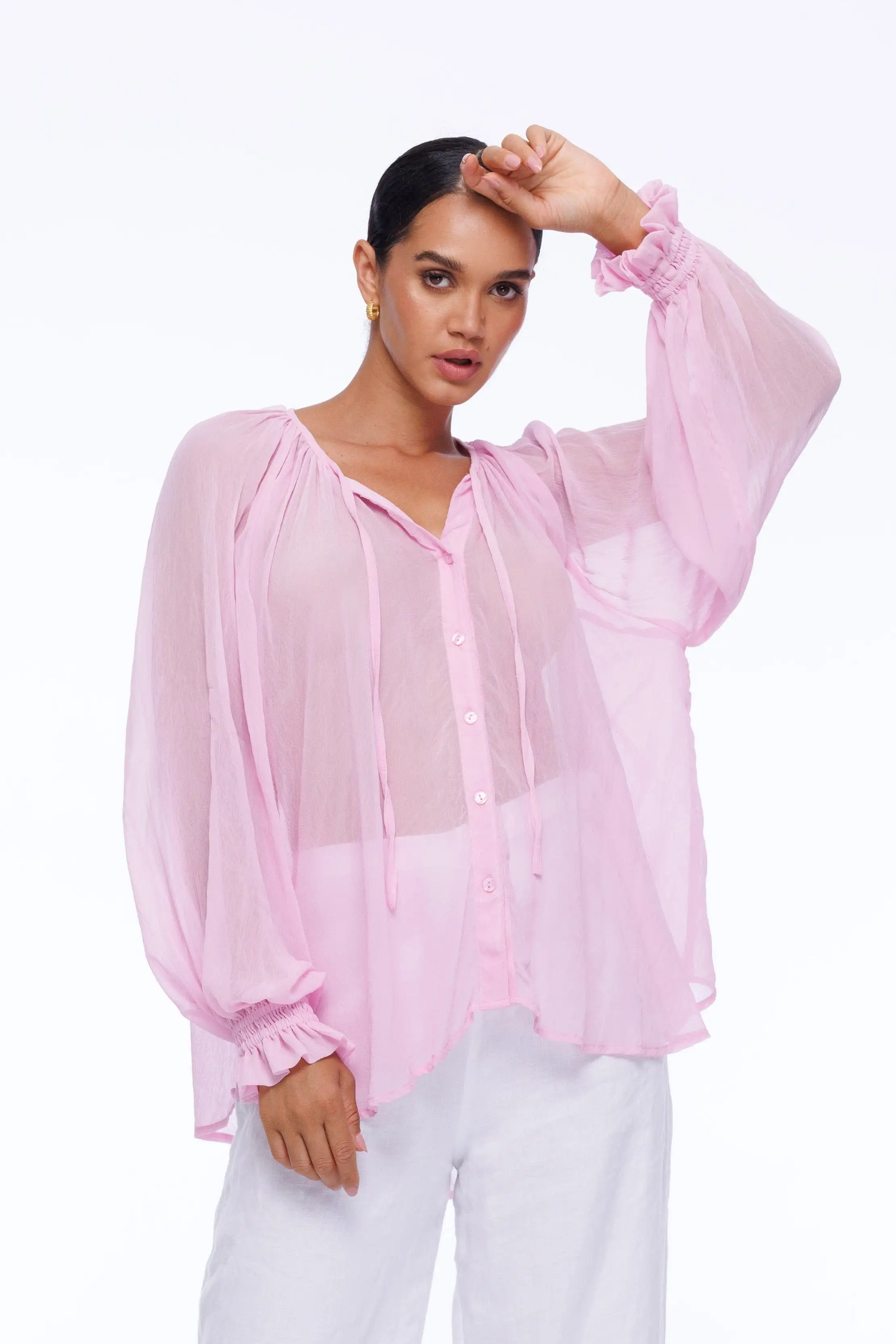 Ruthie Blouse - Daisy Pink