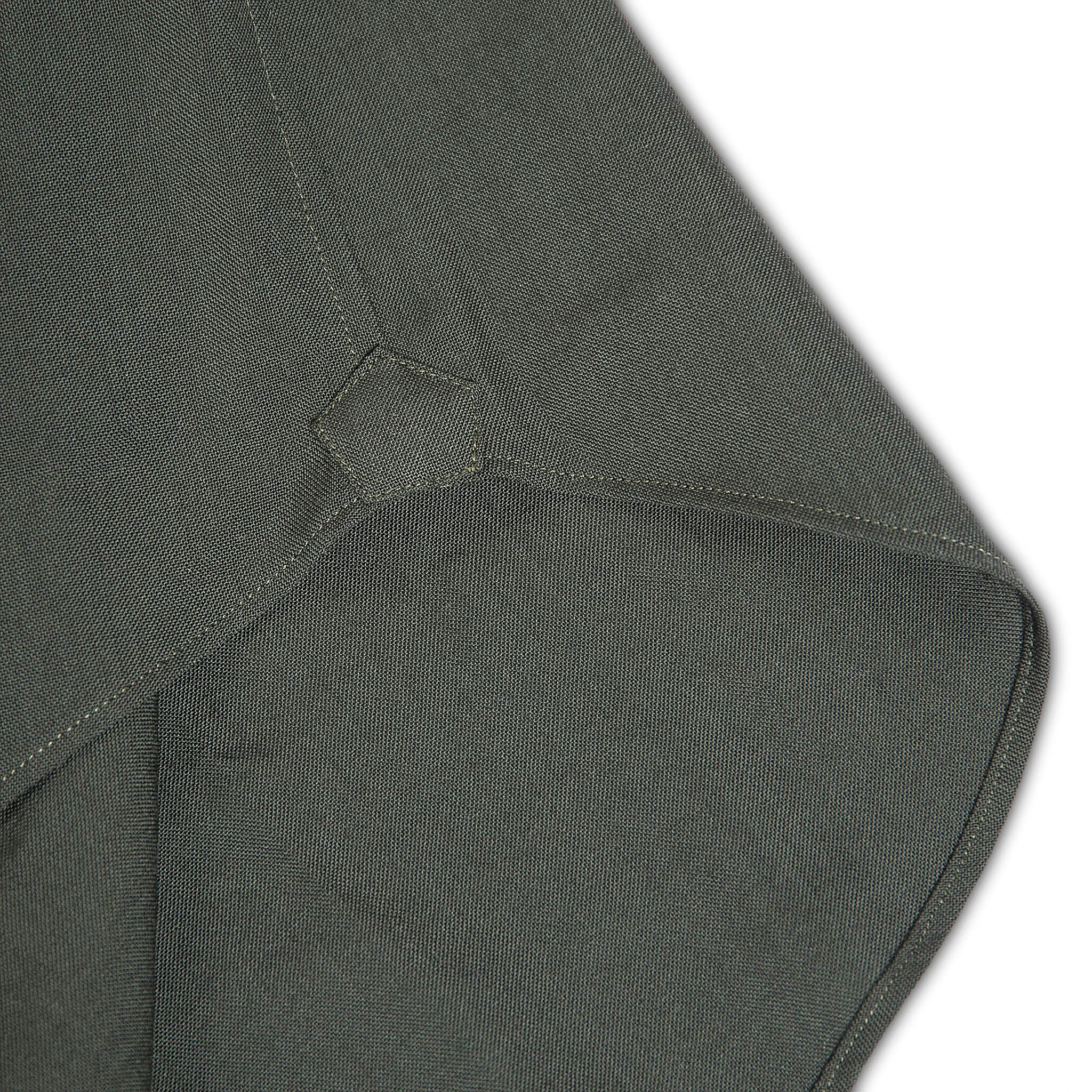 Sandre shirt botton down twill wool (green forest)