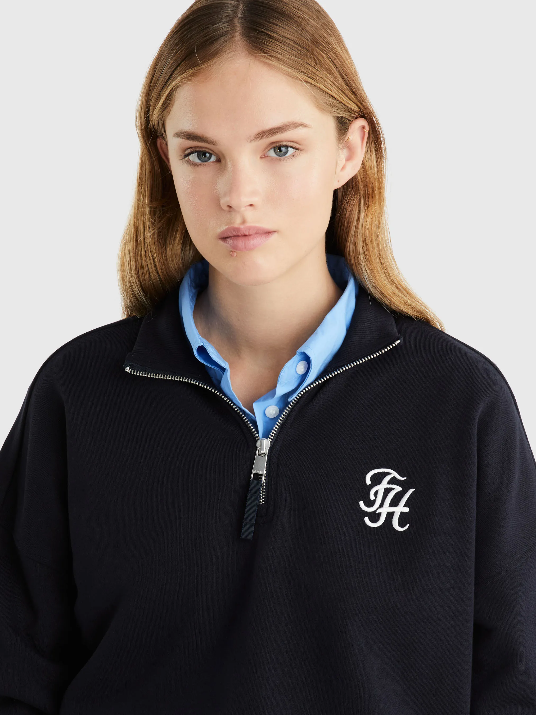 Script 1/2 Zip Sweatshirt | Sweatshirts & Hoodies | Tommy Hilfiger