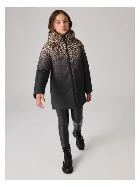 smALLSAINTS Girls Leopard Print Coat