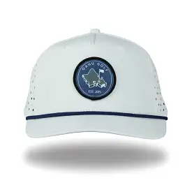 Snow Cap Fade - OGA 5 Panel Snapback - Snow Cap White