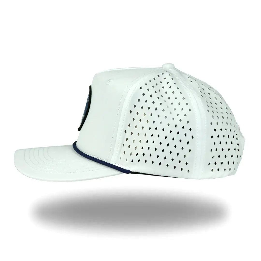 Snow Cap Fade - OGA 5 Panel Snapback - Snow Cap White