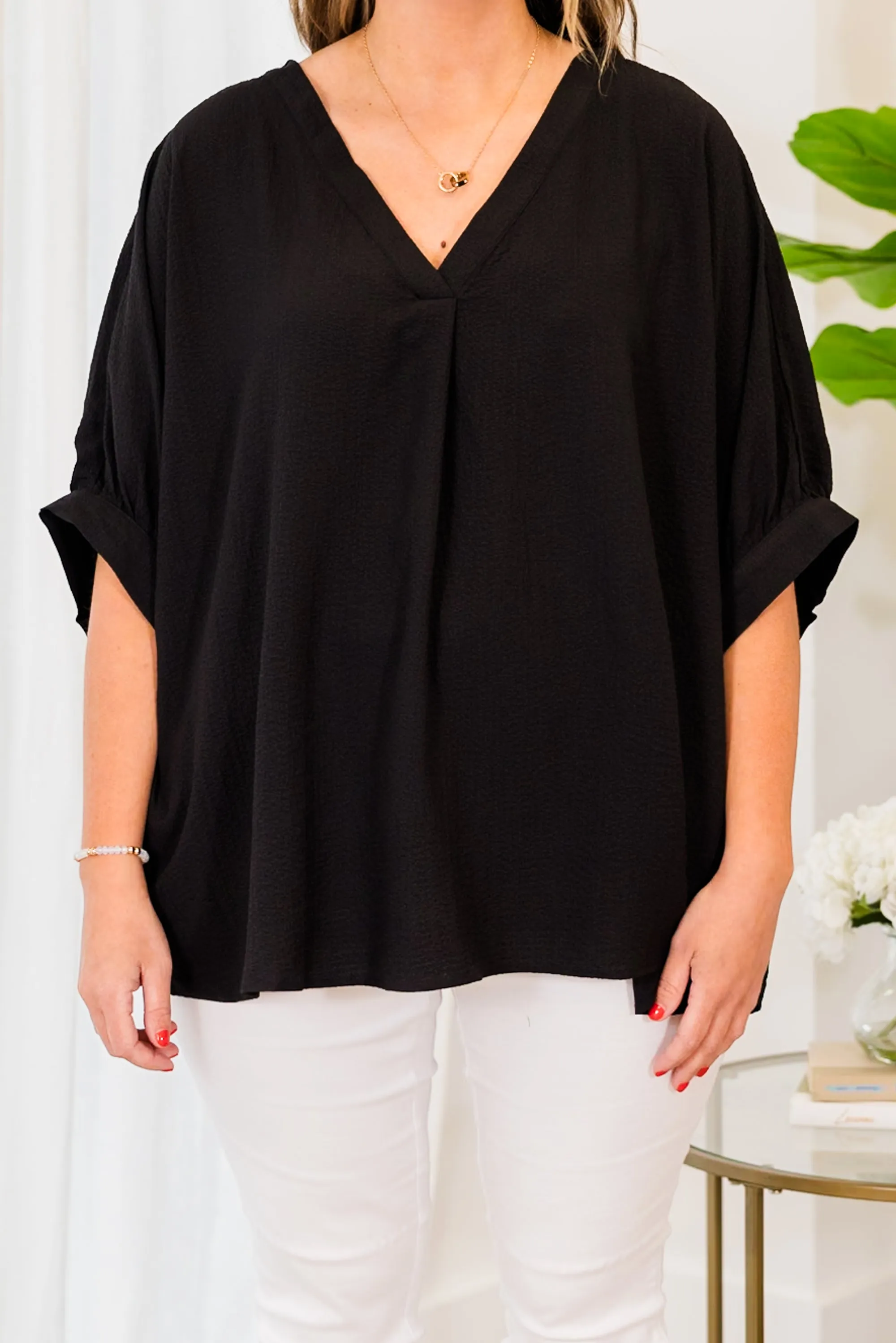 Social Scene Top, Black