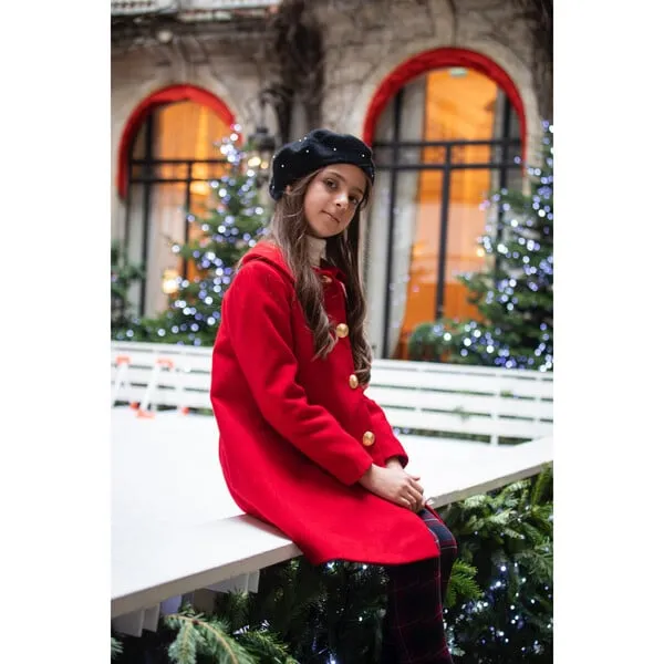 Sorci and Fofa Wool Coat, Red