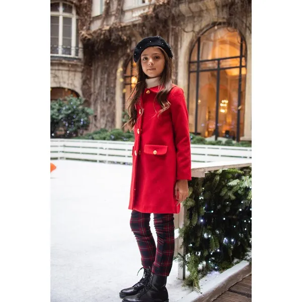 Sorci and Fofa Wool Coat, Red