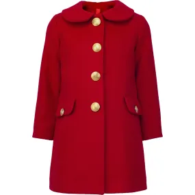 Sorci and Fofa Wool Coat, Red