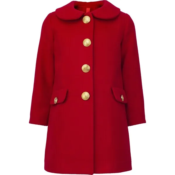 Sorci and Fofa Wool Coat, Red