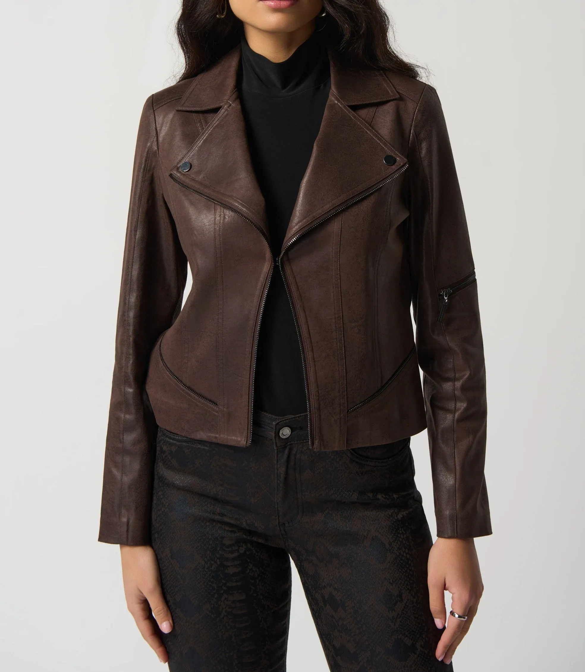 Suede Moto Jacket