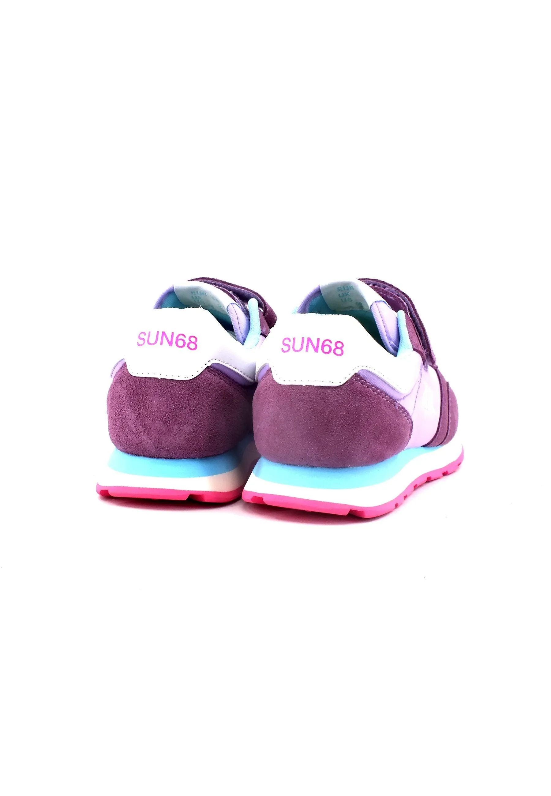 SUN68 Ally Solid Nylon Sneaker Bambino Lilla Z33401K