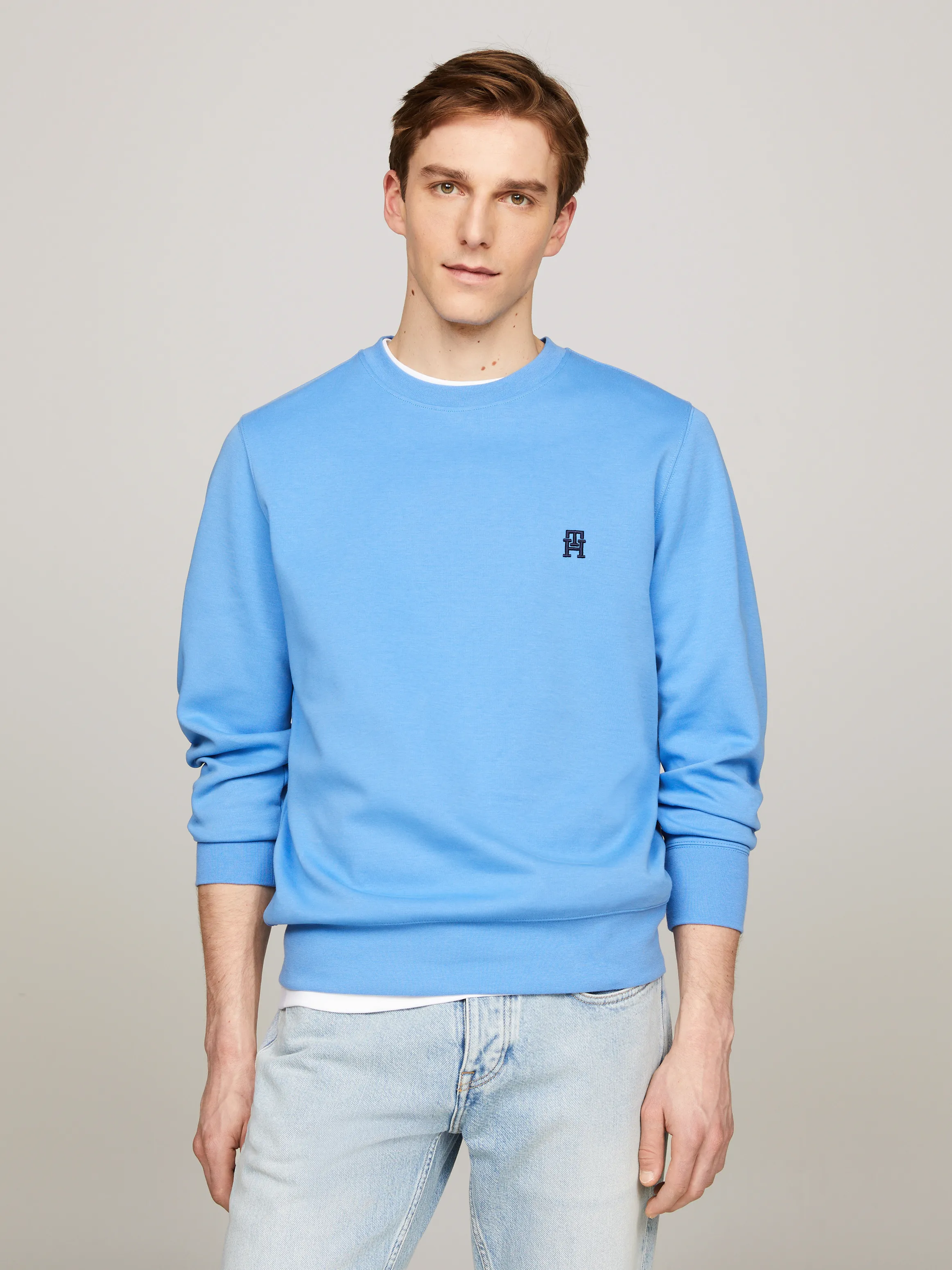 TH Monogram Crew Neck Sweatshirt | Sweatshirts & Hoodies | Tommy Hilfiger