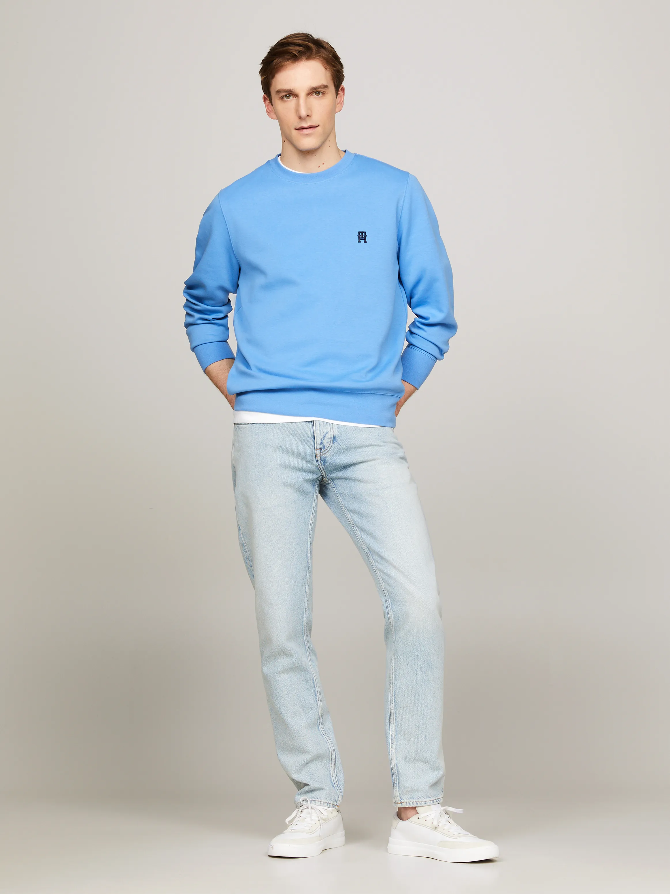 TH Monogram Crew Neck Sweatshirt | Sweatshirts & Hoodies | Tommy Hilfiger