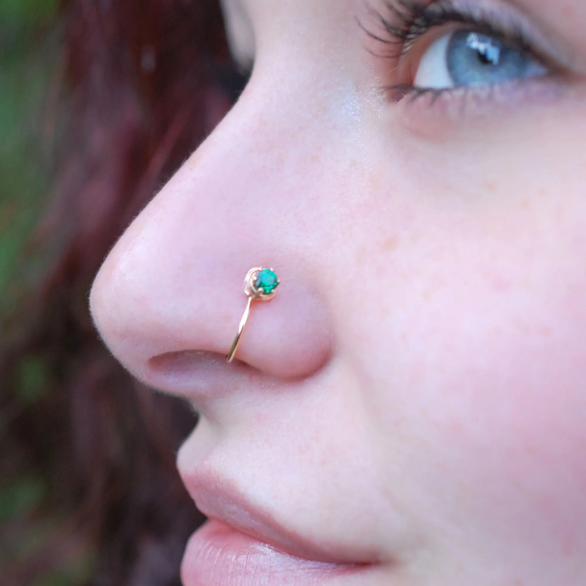 The Enhancer in Gold - Turn Your Stud into a Nose Ring