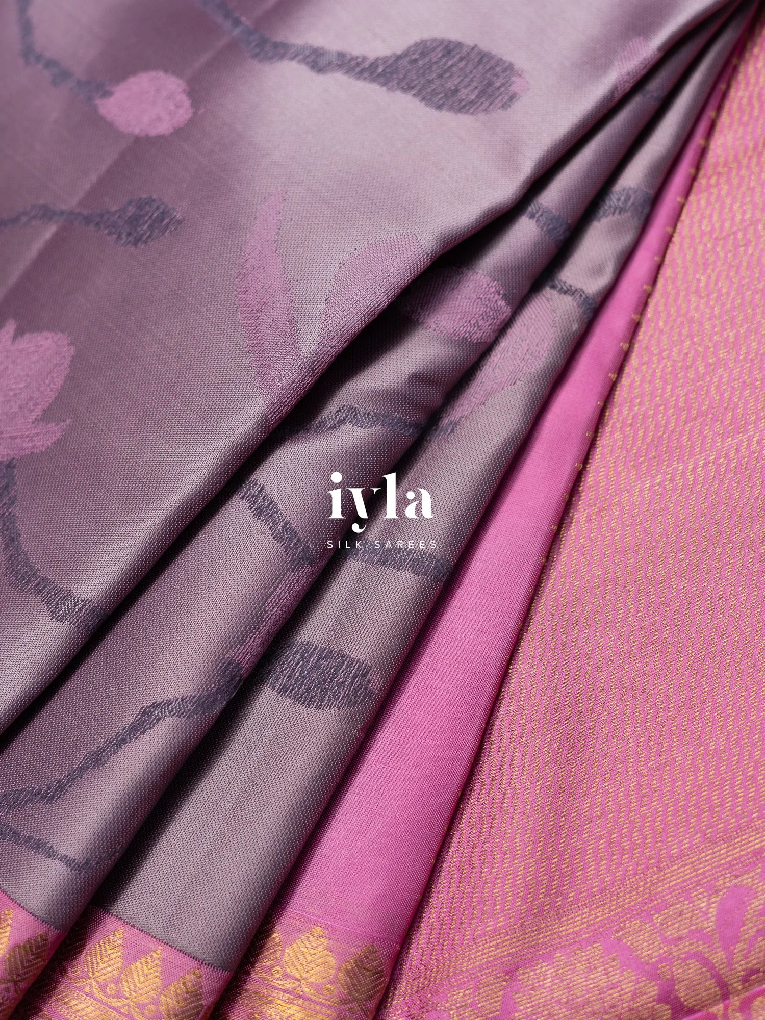 The Magnolia Weave Kanjeevaram in Lilac