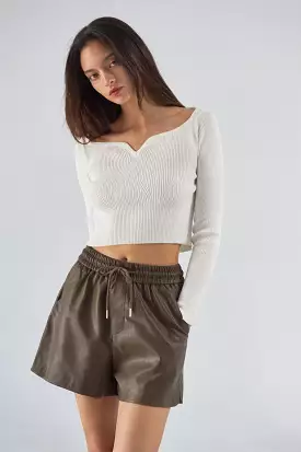 The only one knit top in beige