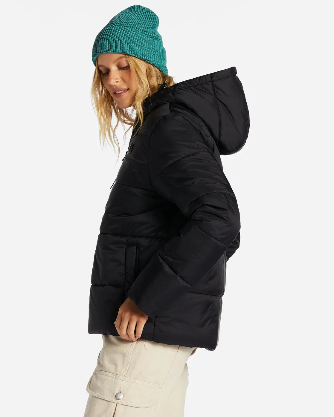 Transport Puffer Jacket - Black