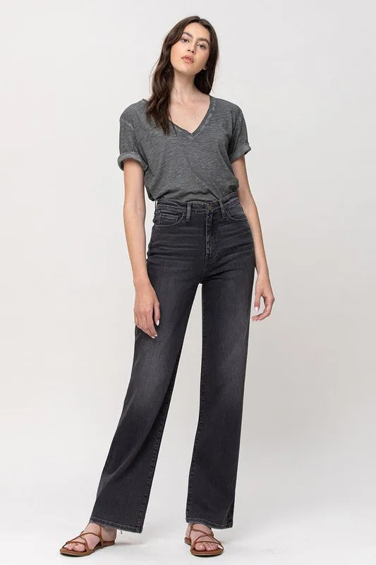 Wheaton Wide Leg High Rise Slim Denim